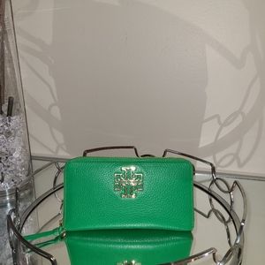 Tory Burch green wallet